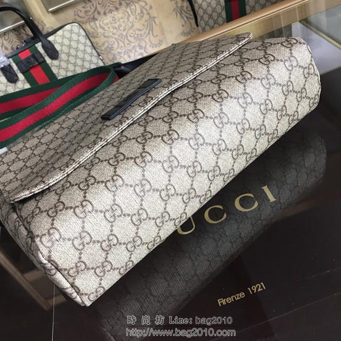 GUCCI 古馳男包 新款 337074 高級人造革郵差包 Gucci帆布男包 Gucci男士單肩斜挎包